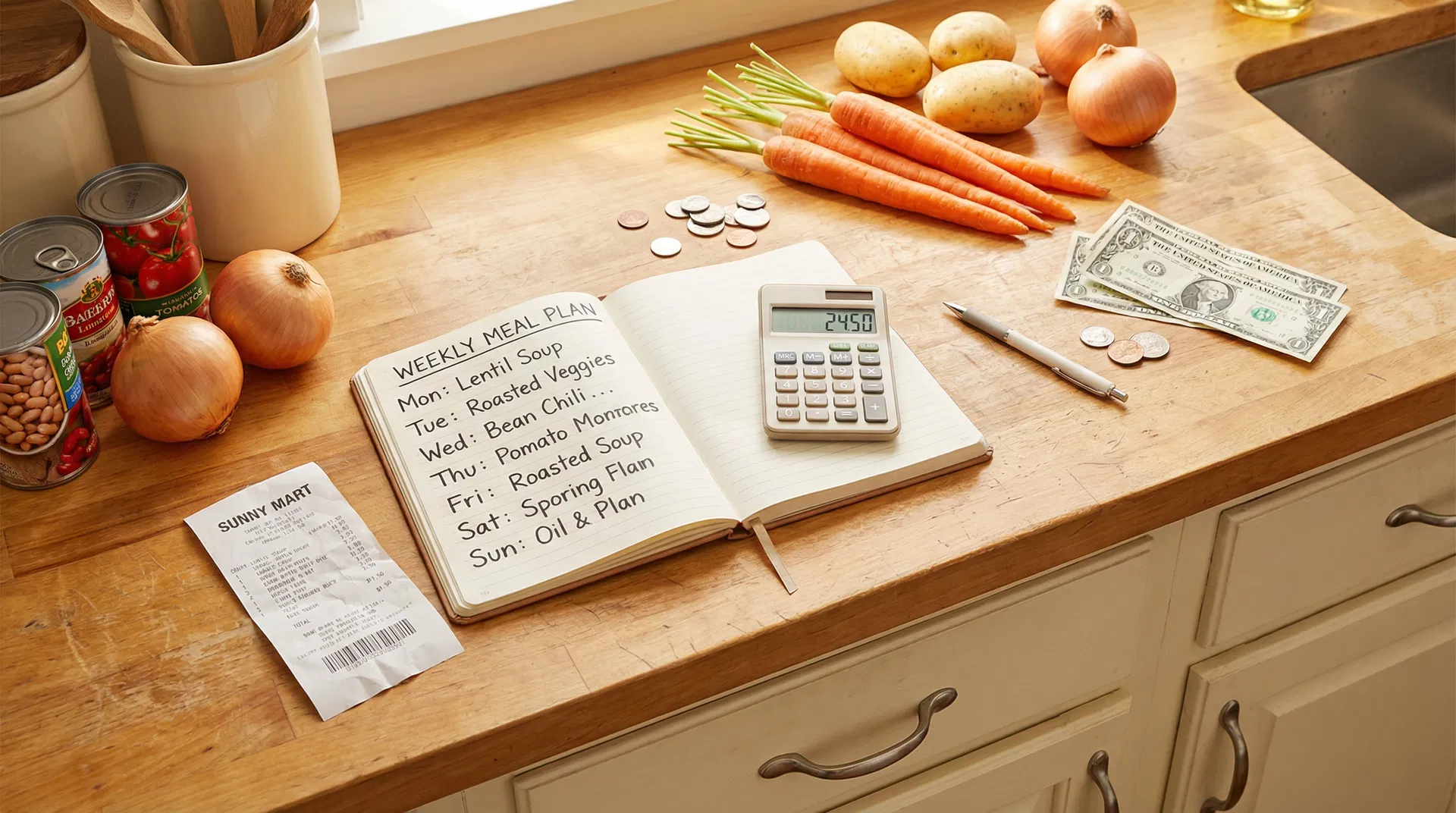 Budget cooking tools and kitchen utensils